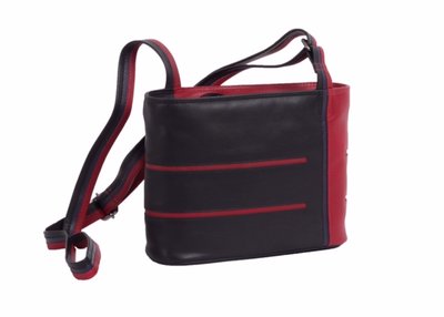 Krista's Helsinki Small zwart, rood, donker paars