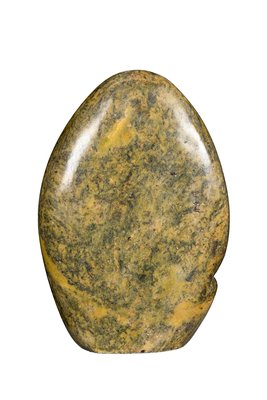 Stenen beeld embryo glad 1 persoon | 11 cm hoog | groen