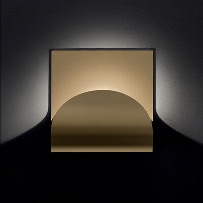 Cini & Nils wandlamp Incontro, wit, mat goud, mat zilver