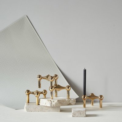 Stoff Nagel Kaarsen grijs 12 stuks 26002