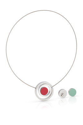 CLIC Ketting SE2018 Rood, Metaal, Groen