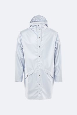 Rains Regenjas Long Jacket unisex Metallic Ice Grey 1202-96