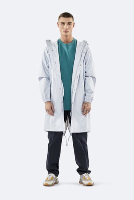 Rains Regenjas Fishtail Parka unisex metallic ice grey 1257-96
