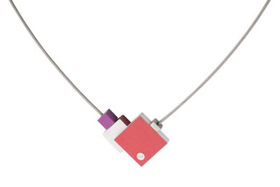 CLIC Ketting C145R Rood & Roze