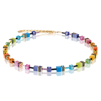 Coeur de Lion Ketting 2838/ /1573 Multicolor Rainbow-Gold 2