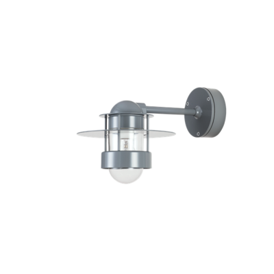 Louis Poulsen buitenlamp Albertslund Wand grijs kort model