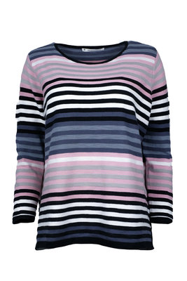 Mansted kleding Lela trui zwart accent rose