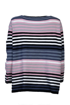 Mansted kleding Lela trui zwart accent rose