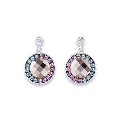 Coeur de Lion Oorbellen 4954/ /1906 Rose-turquoise