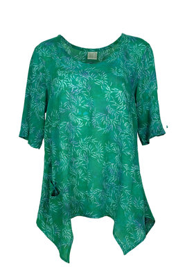 Unikat Artwear kleding shirt 148 emerald groen
