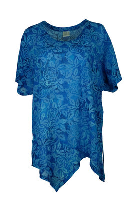 Unikat Artwear kleding shirt 151 helder blauw