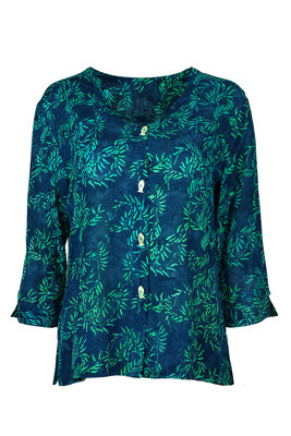 Unikat Artwear kleding blouse 120 jeans blauw