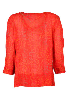 Unikat Artwear kleding blouse 120 rood