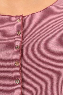 Jalfe 11927-407Q shirt met knopen ekologisch katoen rose-roodbordeaux