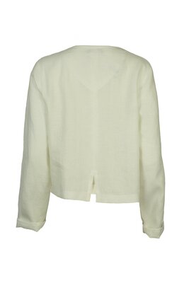 Ralston kort linnen jasje Babi wit 41571