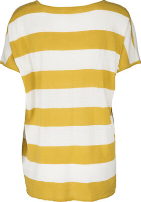 Two Danes shirt top Lucienne oker wit