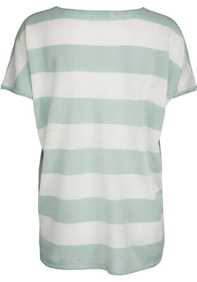 Two Danes shirt top Lucienne mintgroen wit