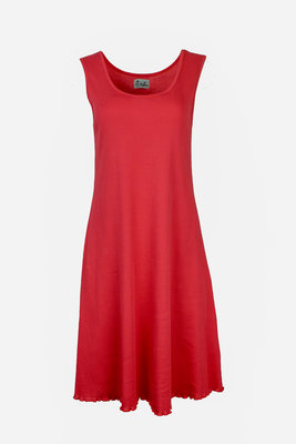 Jalfe 12084-406 jurk ekologisch katoen rose/oranje