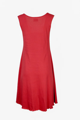 Jalfe 12084-406 jurk ekologisch katoen rose/oranje