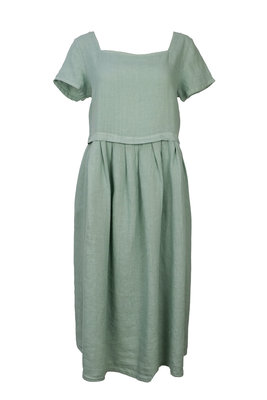 Blueberry Italia linnen jurk mint 9059