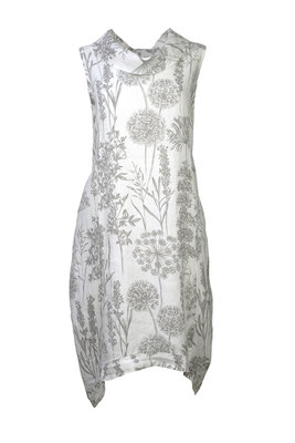 Blueberry Italia linnen jurk wit 9043-45