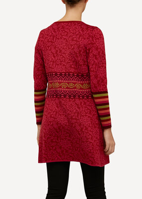 Oleana Long Cardigan 168 R rood