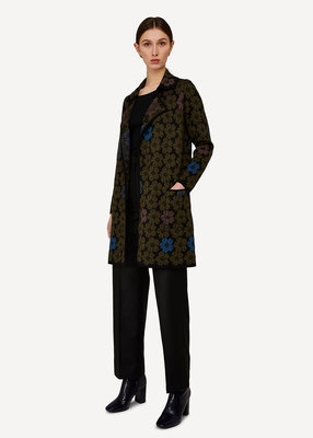 Oleana Long Cardigan 358 P olive