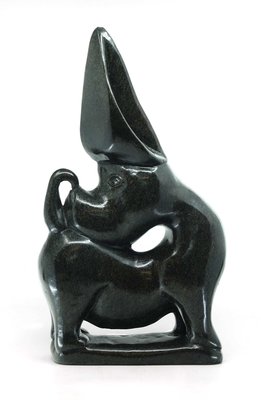 Stenen beeld uniek dier, Dog, Kambue Benaya, Tengenenge