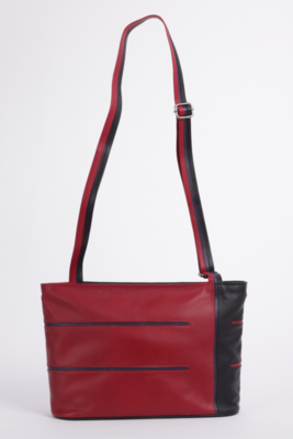 Krista's Helsinki A4 zwart, rood, donkerpaars