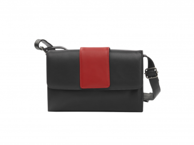 Krista's France small zwart, felrood, grijs, paars