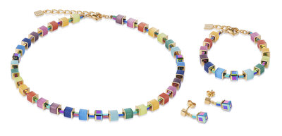 Coeur de Lion Armband 4947/ /1535 Multicolor Rainbow-Gold
