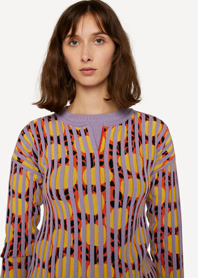 Oleana Cardigan 502 CE Violet citrus 