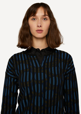 Oleana Cardigan 502 W Late night blueberry