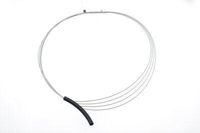 Step by Step ketting 600419 | zilver, zwart