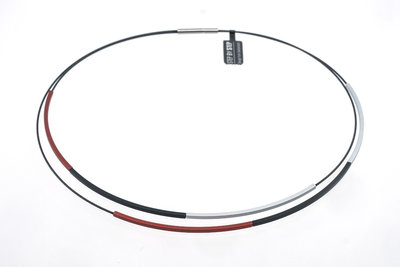 Step by Step ketting 600584 | zilver, zwart en rood