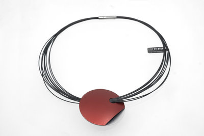 Step by Step ketting 600494 | rood en zilver | 2 kanten draagbaar