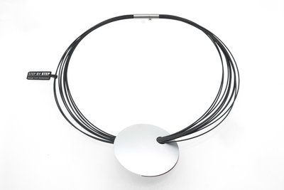 Step by Step ketting 600494 | rood en zilver | 2 kanten draagbaar