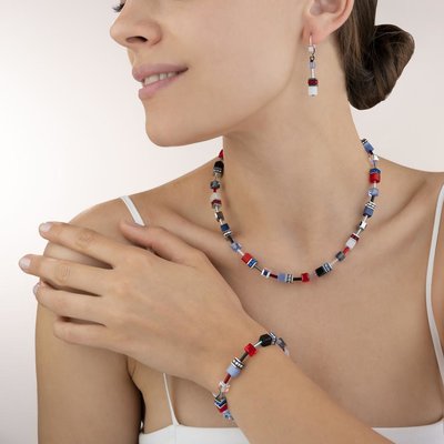 Coeur de Lion Ketting 2838/ /0703 Blue-Red
