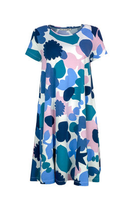 Mansted jurk kleding Miep blauw 