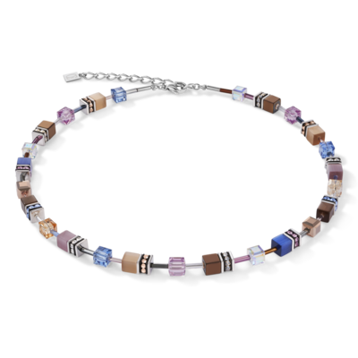 Coeur de Lion Ketting 2839/ /0740 Blue-Brown-Lilac