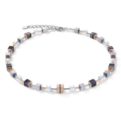 Coeur de Lion Ketting 4965/ /1630 Rosegold-Black