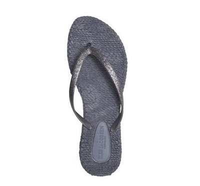 Ilse Jacobsen teenslipper met glitter Grijs