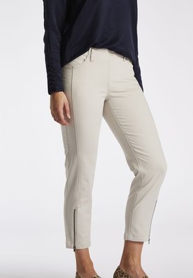 Laurie broek, model Piper Regular Cropped basis katoen sand 22465-25107