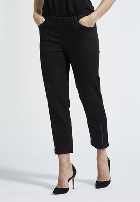 Laurie broek, model Piper Regular Cropped basis katoen zwart 22465-99100