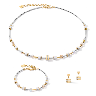 Coeur de Lion Ketting 5023/ /1816 Crystal-Gold