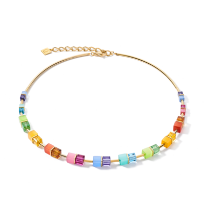 Coeur de Lion Ketting 5020/ /1535 Multicolour Rainbow-Gold