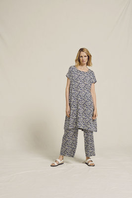 Two Danes kleding, jurk Raja blauw