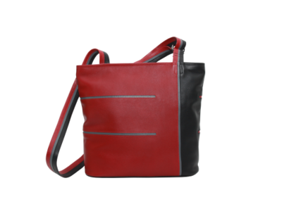 Krista's Helsinki Square zwart-rood-grijs