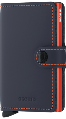 Secrid Miniwallet M Matte Nightblue & Orange portemonnee