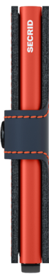 Secrid Miniwallet M Matte Nightblue & Orange portemonnee